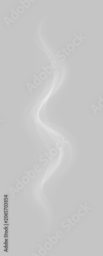 Delicate Transparent Smoke Wisps, Smooth White Vapor Flow Isolated on Black Background, Atmospheric Overlay Element Pack