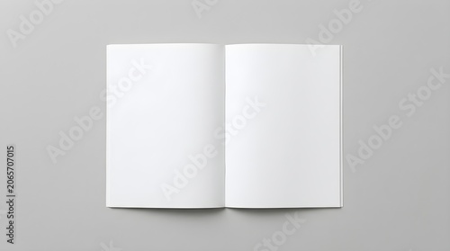 Blank open brochure mockup