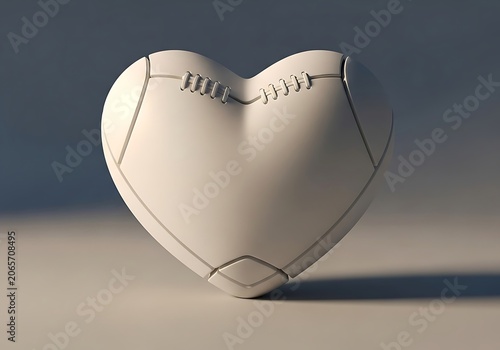 Soccer Is Life Heartbeat Pulse Vector Graphic with Soccer Ball
