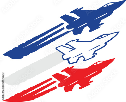Bastille Day Fighter Jets Flypast