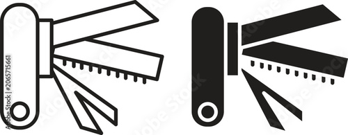 Foto Swiss knife icon