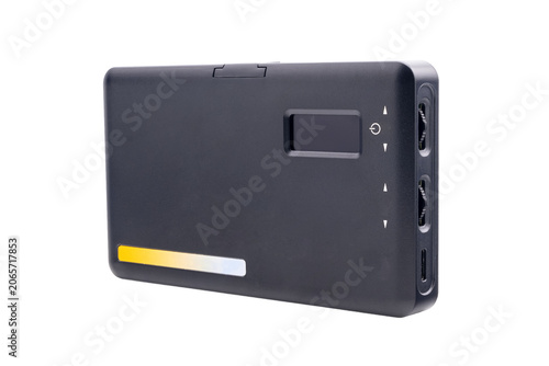 Фотография back panel of black diode illuminator with screen and regulators