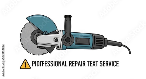 Electric angle grinder power tool for construction work