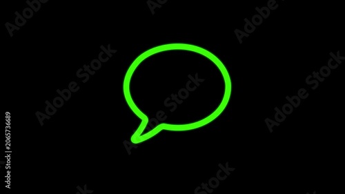 Animated three dots typing text, activity, placeholder, flat, media, notification, typing, 4k video.