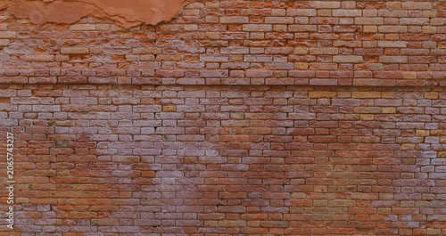 Obraz na plátně Old red brick wall texture background