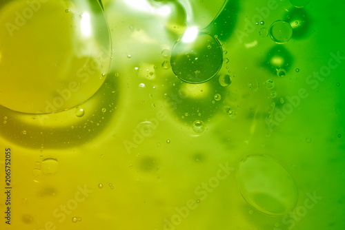Colorful Abstract Background with Bubbles and Light Reflections