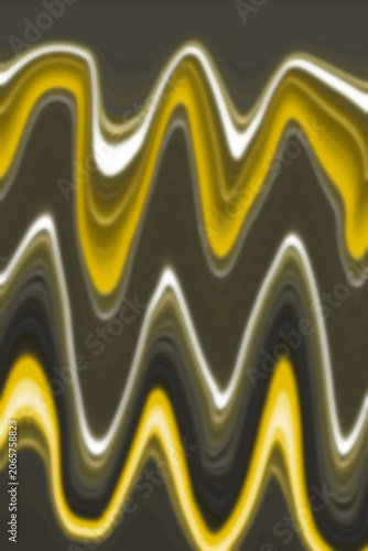 Golden wavy abstract background with white highlights
