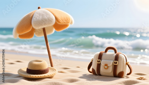 Summer Vacation commercial illustration quiet mood