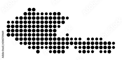 Vászonkép Symbol Map of the Province Holguin (Cuba) showing the area with a pattern of bla