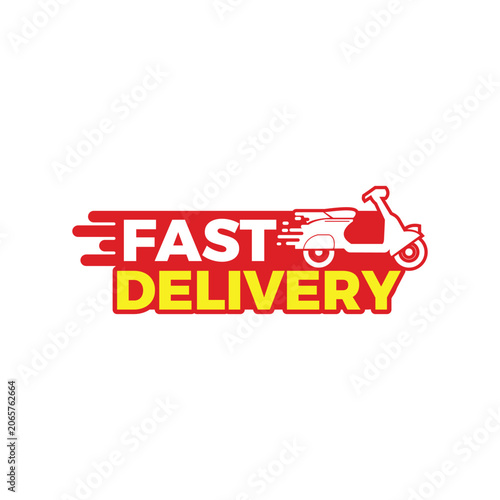 Fast delivery bike tag design 