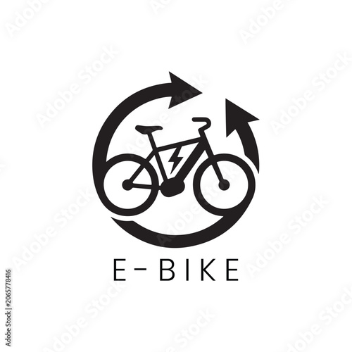E-Bike Logo design for modern eco-friendly commuting and professional E-Bike brand.