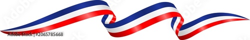United States Flag Waving Ribbon Illustration