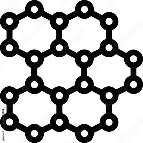 Hexagonal molecular structure, abstract science pattern, network connection