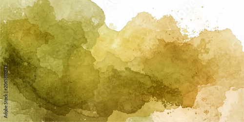 Photos Autumnal Wash An abstract watercolor wash in warm, earthy tones of olive, ochre, and sienna evokes the feeling of a crisp autumn day, perfect for backgrounds and artistic projects