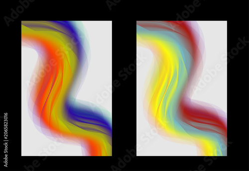 Tableau sur toile A stunning abstract wave technology backdrop with a digital blue light corporate