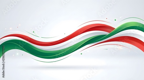 Modern Tricolor Wave Banner Design