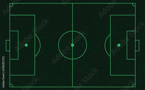 Billede på lærred Illustrations realistic grass striped texture Football graphic, soccer starting