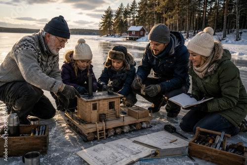 Family Micro-Adventures – Finnish Family Building a Miniature Floating Sauna
