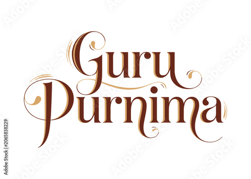 Guru Purnima Typography vector illustration