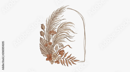 Konstfotografi Close up detailed illustration of a dandelion seed head.