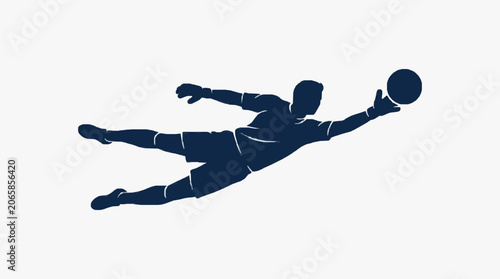 Canvas-taulu Blue and gray fighter jet in flight silhouette.