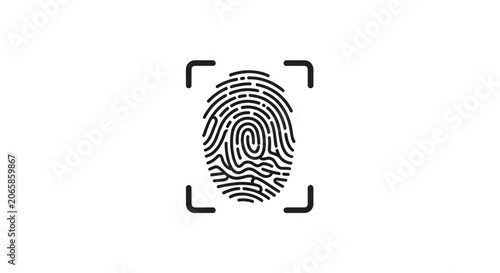 Biometric Fingerprint Scanning Identification Technology.