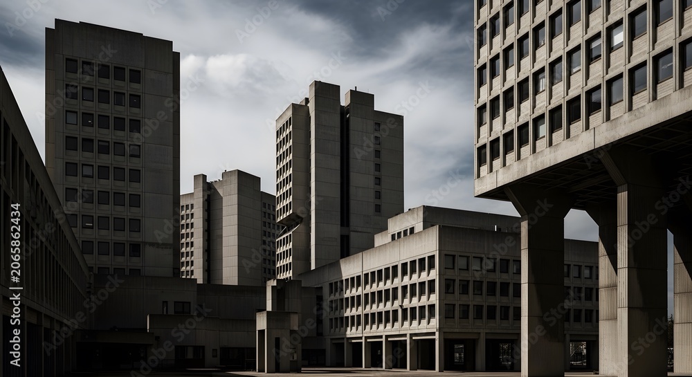 Fototapeta premium Brutalist architecture