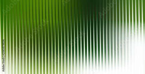 Abstract Green and White Vertical Stripes Background with Gradient Light Effect