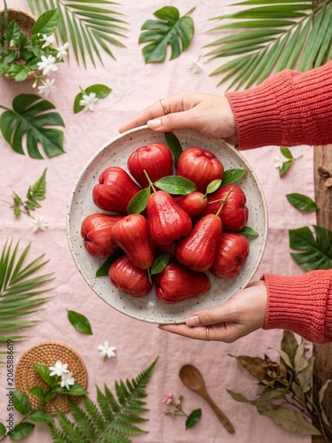 Sweet Tropical Fruit Hand Presentation