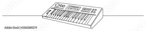 Photos midi keyboard icon – music production synthesizer