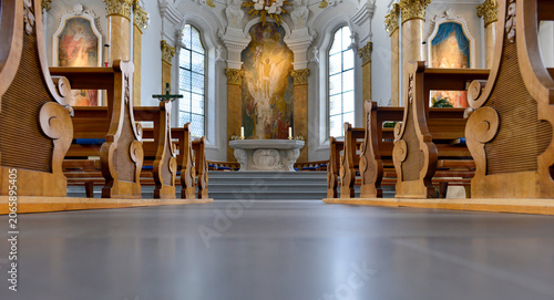 Konstfotografi Prunkvoller Innenraum der Stadtkirche St