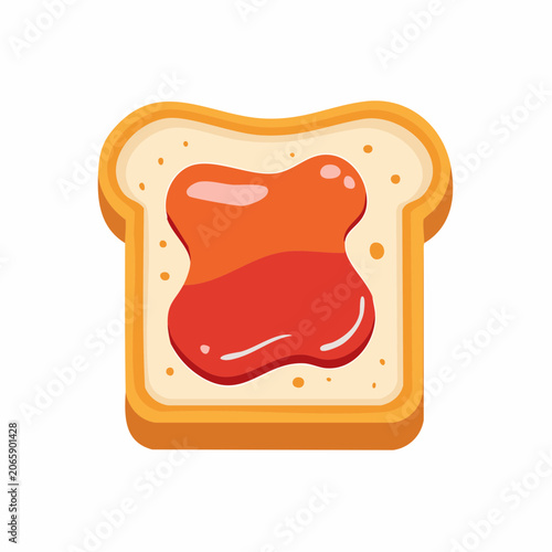 Toast with Strawberry Jam