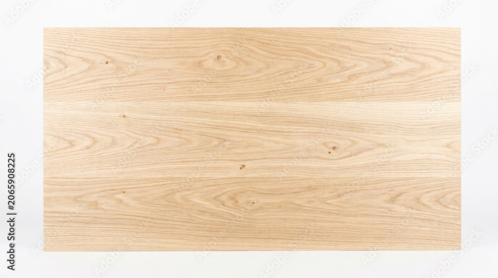 Naklejka premium Light Oak Wood Panel with Natural Grain and Knots