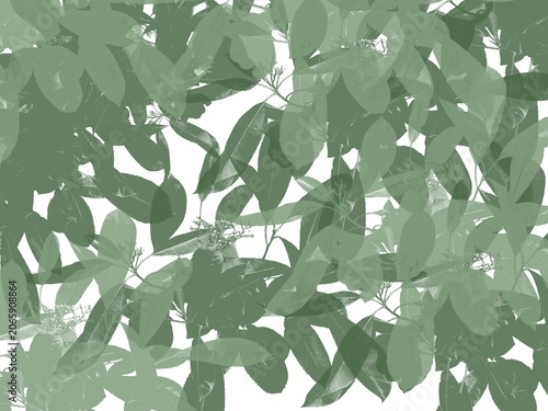 Artistic decor retro style background with leaves and lights multicolor art wallpaper illustration	