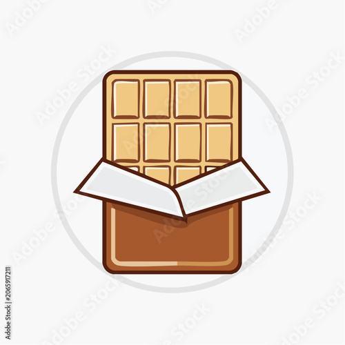 White Chocolate Bar Icon