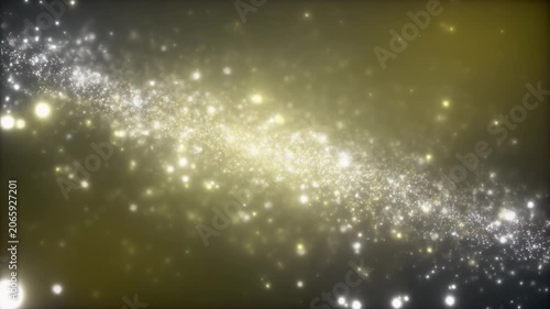 Golden Cosmic Particle Galaxy 4K Generative AI