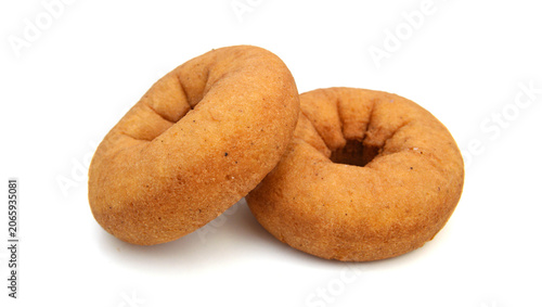 Fotografie Sugary donut isolated on a white background