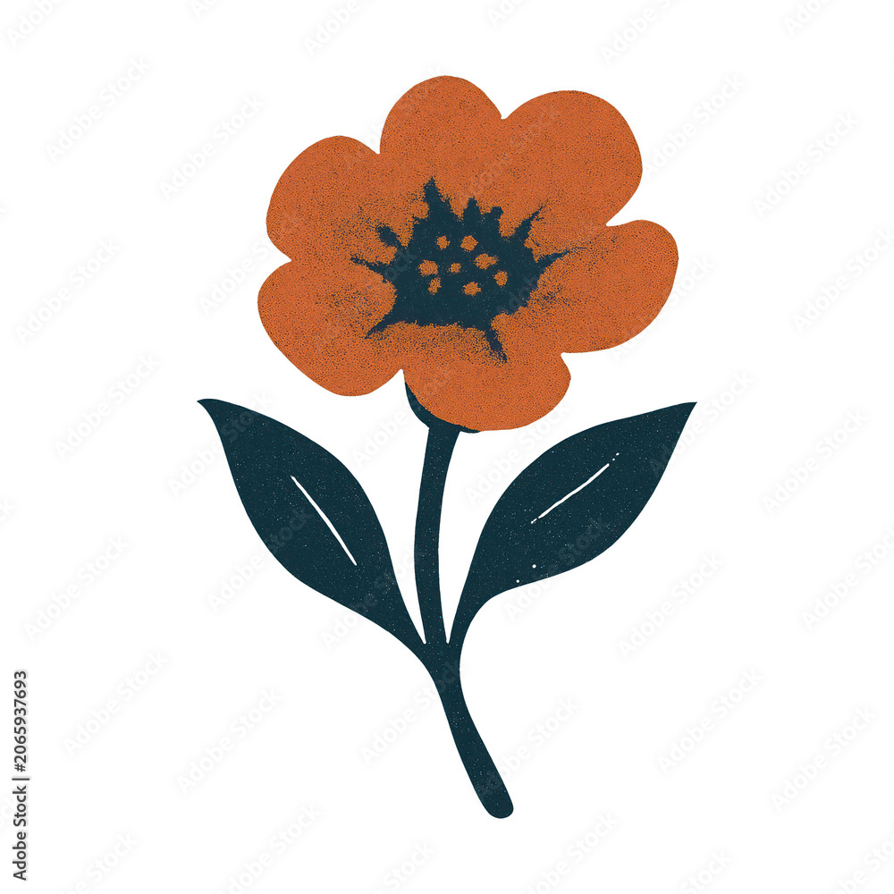 Obraz premium PNG Vintage floral illustration design
