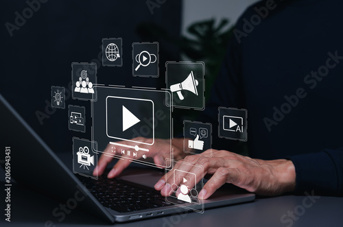 Foto Video marketing concept