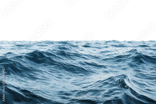 Dynamic dark blue ocean water surface with rough, choppy waves extending across the entire frame, showcasing the power of the sea, ideal for various digital compositions  