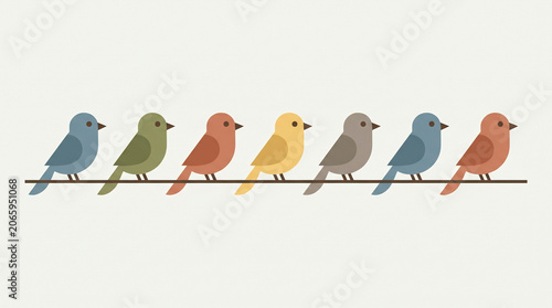 birds on a branch