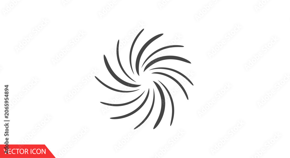 Obraz premium Swirling Vortex Abstract Graphic Element