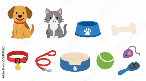 Colorful Pet Toys and Accessories Collection.