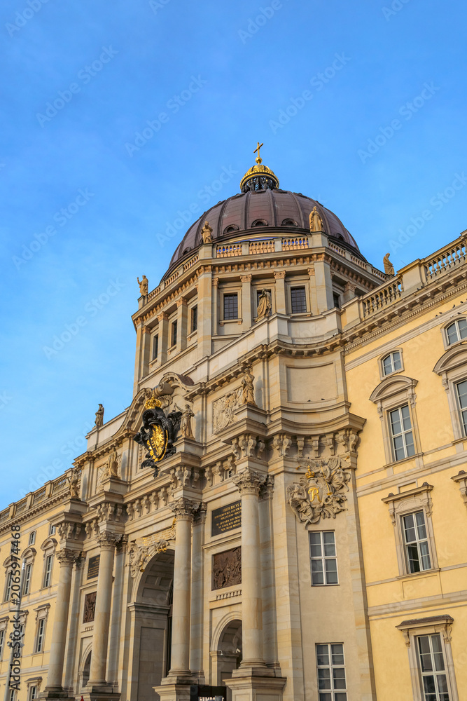 Fototapeta premium Berlin Humboldt Forum Baroque Palace at Golden Hour
