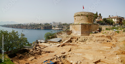 Kaleici Old Town, Antalya, Turkey. Marina and old harbor	
