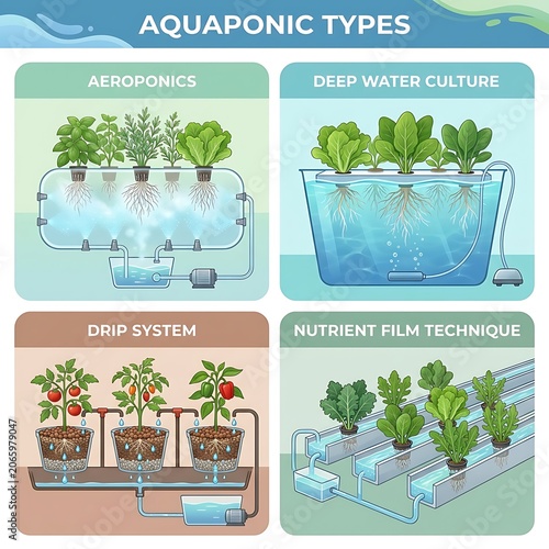 Illustrated Guide To Different Types Of Aquaponic Farming Systems