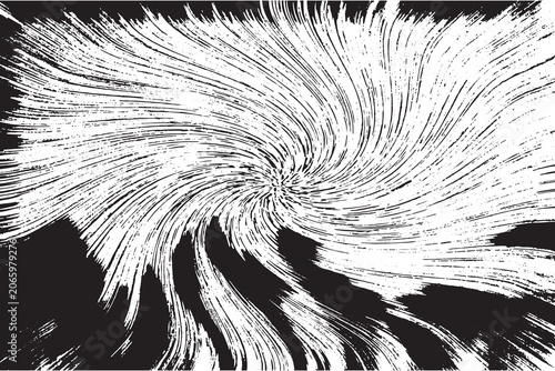 Abstract comic radial lines background in black and white.