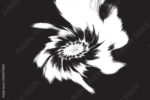 Organic yet digital fluid simulation with harsh threshold lighting.