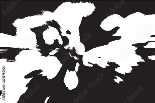Trippy monochrome streetwear design element.