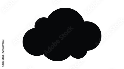 Cloud icon represents a digital storage or weather concept.